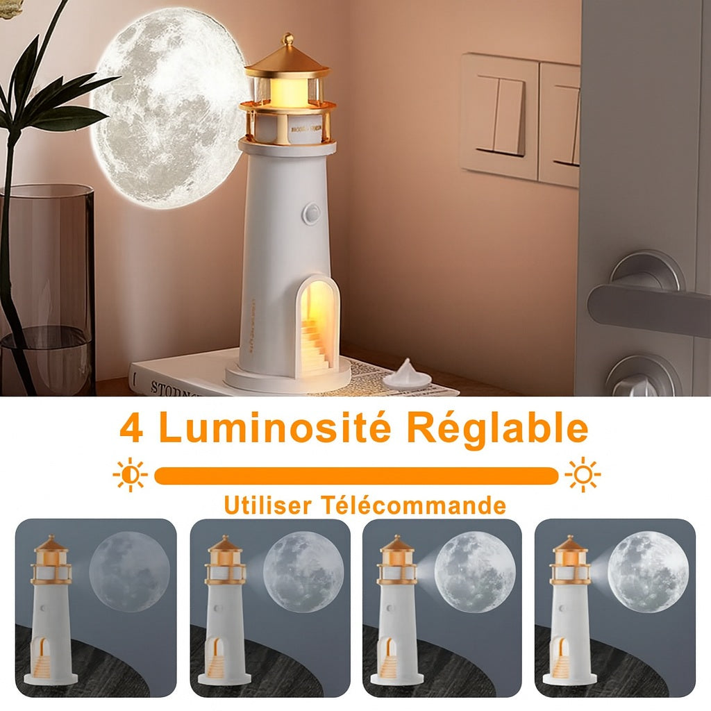 Lampe Lunaire à Projection Phare
