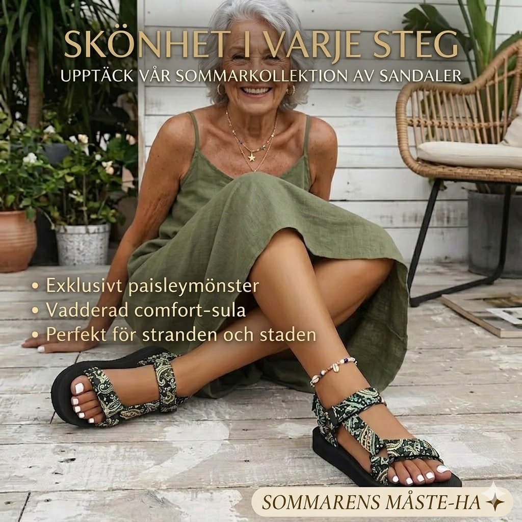 Platta sommarsandaler