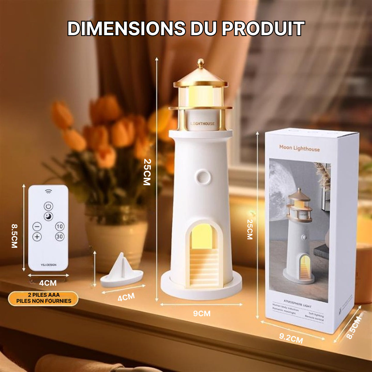 Lampe Lunaire à Projection Phare